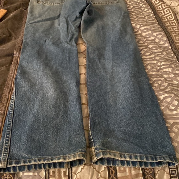 Wrangler Naturally Distressed Vintage Blokecore Denim Jeans 34/32 - Picture 12 of 16